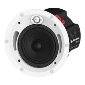 Caixa de embutir Absolute RPRO4T, em perspectiva, sem grelha, com back box metálico