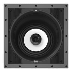 Caixa de embutir Absolute SIG L4i, frontal, sem grelha, com tweeter de seda preta ao centro