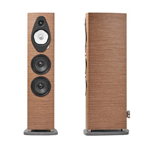 Caixa acustica de piso Sonus faber Sonetto V G2 em nogueira